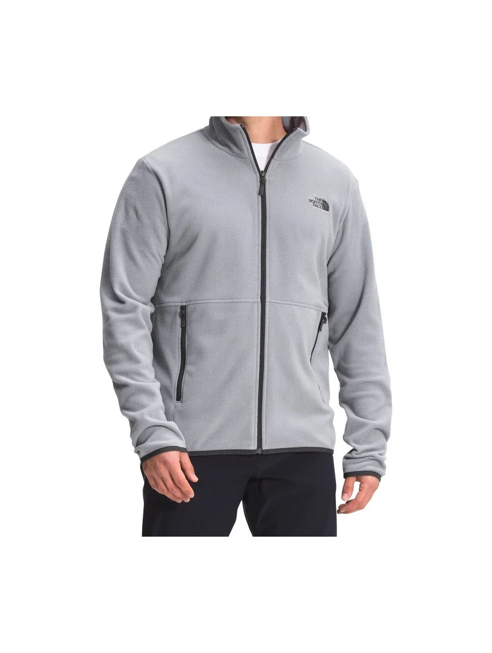 The North Face Men's TKA Glacier Full Zip Jacket, Mid Grey, Medium (MSRP $89)
